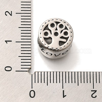 Европейские бусины из нержавеющей стали 304 STAS-G350-11AS-1