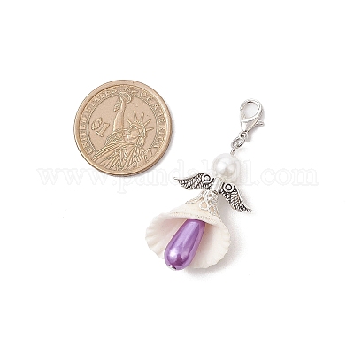 Абс пластик имитация жемчуга подвеска docorations HJEW-JM03701-1