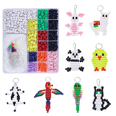 12 Porte-clés Vierges à Perles DIY - Tiges Métalliques Pour Création De Bijoux Et Breloques