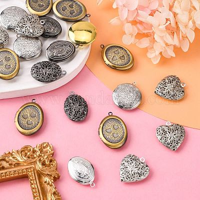 Подвески латуни медальон KK-MSMC002-M6-1