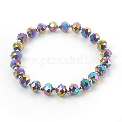 Гальванические стрейч-браслеты BJEW-JB04017-03-1