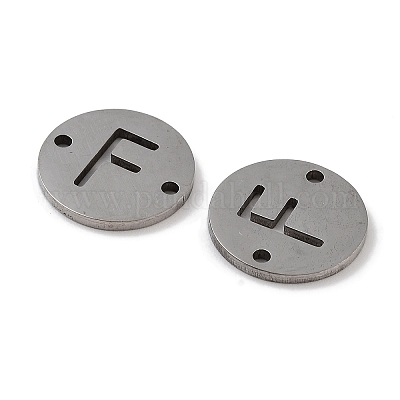 Не тускнеющие полые плоские круглые звенья из нержавеющей стали 201 FIND-R149-03F-P-1