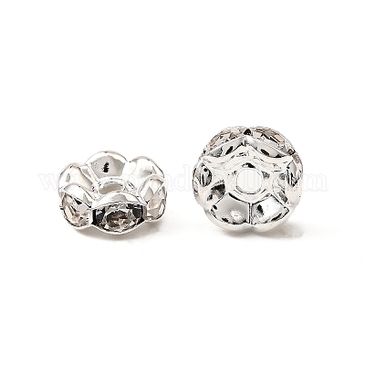 Латунные бусины разделители для поставки стразов RB-A014-L8mm-01S-NF-1