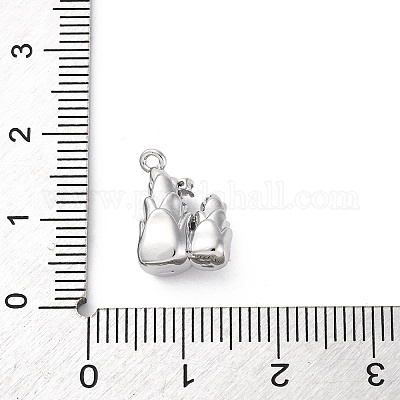 Латунные подвески со стразами KK-E793-07P-1