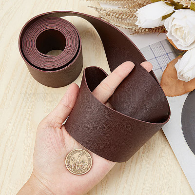 2 м плоский двусторонний ремешок из искусственной кожи с рисунком личи LC-WH0010-01C-02-1