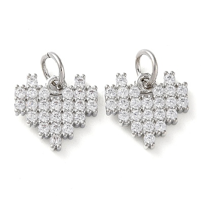 Покрытие стойки латунь микропаве прозрачные кубические циркониевые подвески KK-D097-01P-1