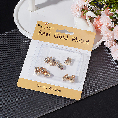 9 шт. 3-х стильная стойка с покрытием из латуни европейские бусины KK-BBC0009-15-1