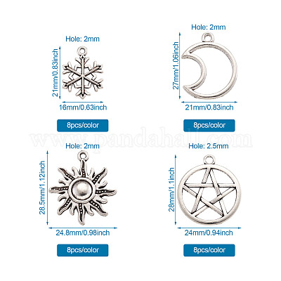 Сплавочные подвески тибетского стиля TIBEP-TA0004-02-RS-1