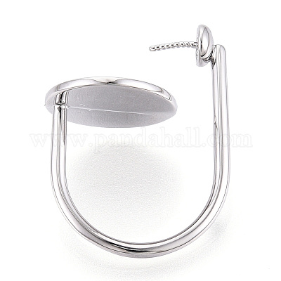 Плоские круглые латунные манжетные кольца KK-T076-67P-1