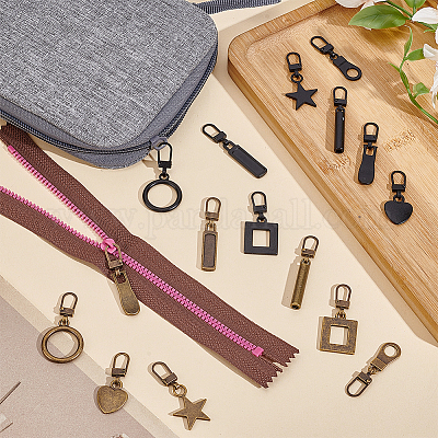 32 шт. 16-х стилевых съемных бегунка из цинкового сплава на молнии&nbsp;FIND-NB0006-72-1