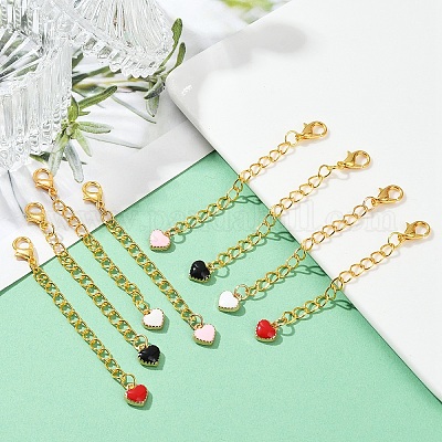 20 шт. подвеска из эмалевого сплава 4 цветов HJEW-YW00070-1