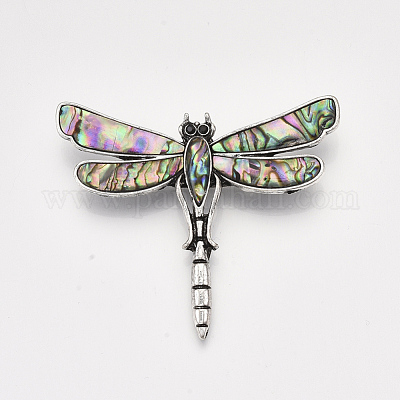 Броши / подвески из ракушек морского ушка / пауа SHEL-S275-39A-1