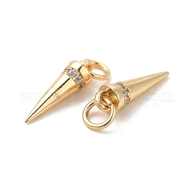 Стойки обшивки латунь микро проложить кубическую прелесть диоксида циркония KK-E081-17G-1