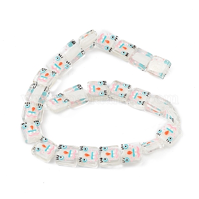 Бусы лэмпворк ручной работы LAMP-F029-02C-1