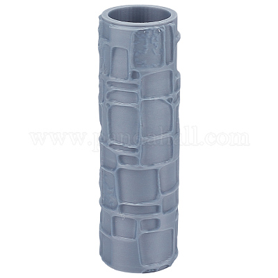 Пластиковая ручка валик для нанесения текстуры на глину DIY-WH0699-88C-1