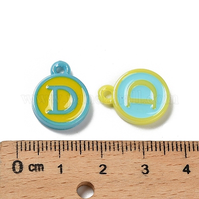 Непрозрачные акриловые эмалированные бусины OACR-D316-22-1