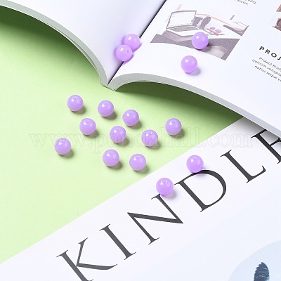 Флуоресцентные акриловые бусины MACR-R517-10mm-09-1