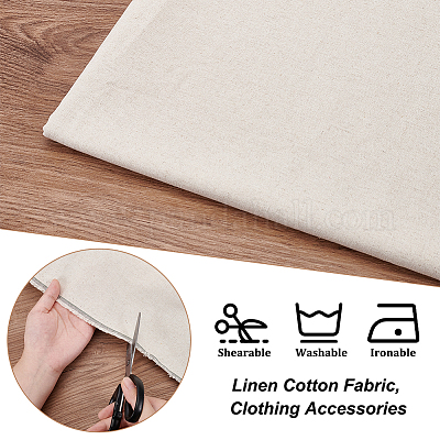 Льняная хлопчатобумажная ткань DIY-WH0580-56A-1