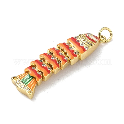 Латунные микропаве прозрачные подвески с фианитом KK-B155-19G-03-1