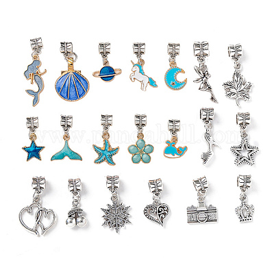 Наборы для изготовления европейских браслетов из сплава своими руками DIY-I108-01B-1