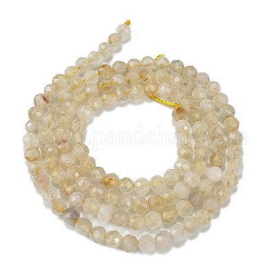 Brins de perles de citrine naturelle chauffées&nbsp;X-G-H002-A01-01-1