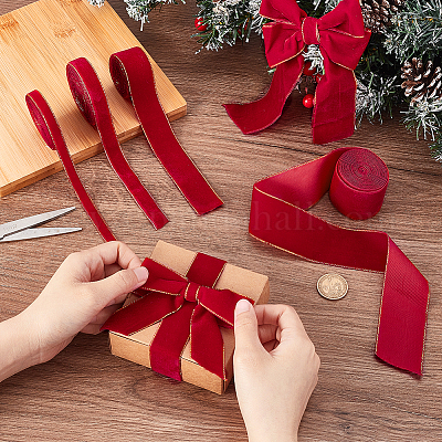 12 ярд полиэстеровой бархатной ленты 4 стилей OCOR-PH0006-19-1