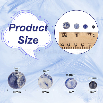 4 нить 4 стиля натуральный содалит бусины нить G-OC0005-08-1