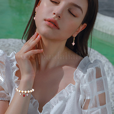 30 шт. 5-х цветные подвески из сплава стекла GLAA-CA0001-22-1