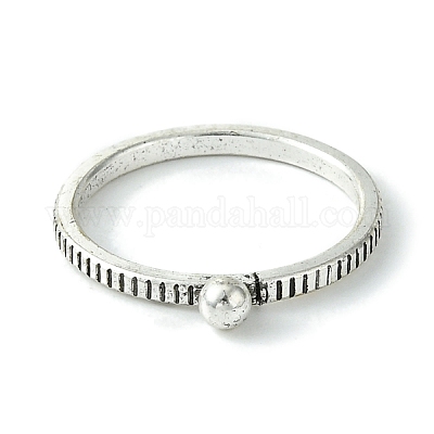 Круглые кольца из сплава на палец RJEW-K275-18AS-1