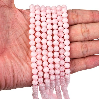 Натуральный мадагаскар розовый кварц бисер strads G-D655-6mm-1