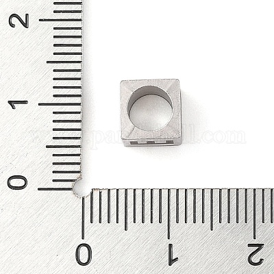 Европейские бусины из нержавеющей стали 201 STAS-M058-01E-P-1