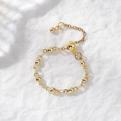 Регулируемые латунные кольца для пальцев RJEW-JR00961-02-1