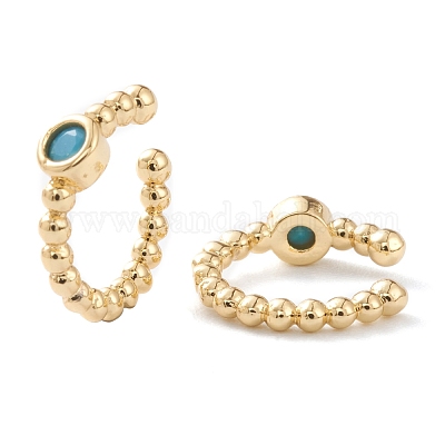 Серьги-манжеты из циркония EJEW-H109-01A-G-1