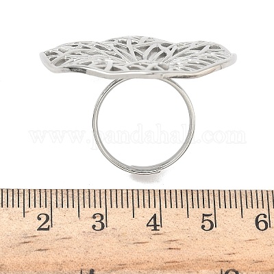 Регулируемые манжетные кольца из нержавеющей стали 304 RJEW-Z121-01P-01-1