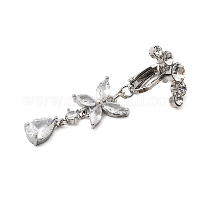 Латунные кольца с прозрачными кубическими цирконами и паве FS-WG683DA-02-1