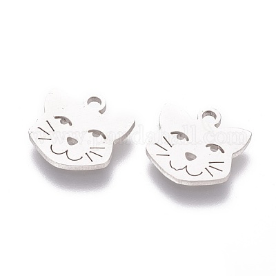 Не тускнеющие подвески-котята из нержавеющей стали 201 STAS-S105-T419-1