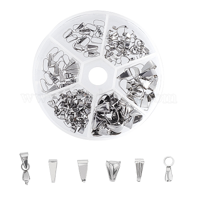 Wholesale UNICRAFTALE 120pcs 6 Sizes 304 Stainless Steel Pendant Pinch  Bails Ice Pick Pinch Bails Clasp Dangle Charm Bead Pendant Connector  Findings for Pendant Necklace Jewelry Making 