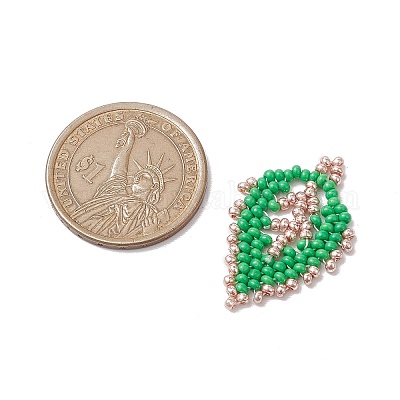Perles de rocaille breloques en perles&nbsp;PALLOY-MZ00285-01-1