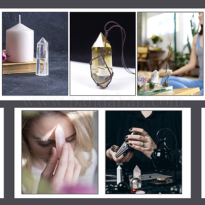 3 шт. 3-х точечная башня из натурального кварцевого кристалла DJEW-BC0001-22A-1