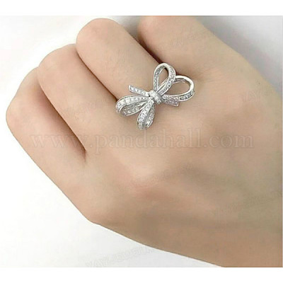 Кольца для женщин из сплава с бантом и кристаллами FS-WG361F1-02-1