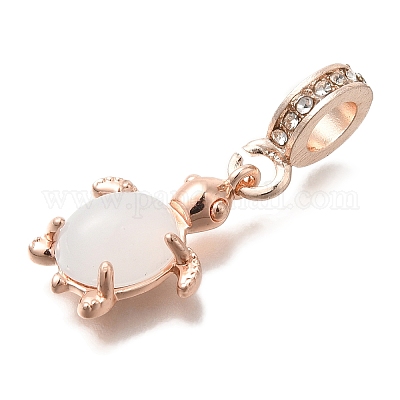 Подвески из сплава со стразами в стойке в европейском стиле FIND-H005-45KCG-03-1