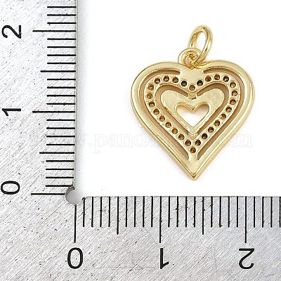 Латунные микропаве прозрачные подвески с фианитом KK-Z123-07G-1