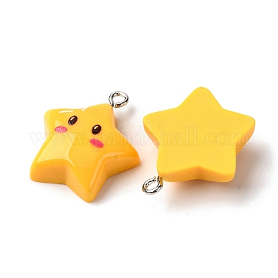 Подвески из непрозрачной смолы RESI-P045-07P-01-1