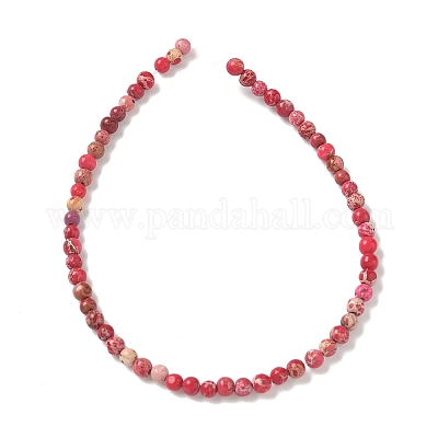 Нити бусин из окрашенного натурального регалита/императорской яшмы/морского осадка яшмы G-B124-C05-1