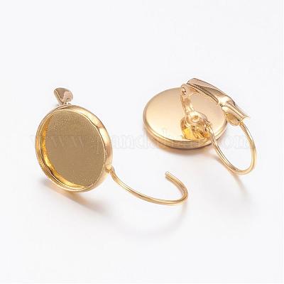 Латунная фурнитура Leverback для серег KK-C1244-G-1