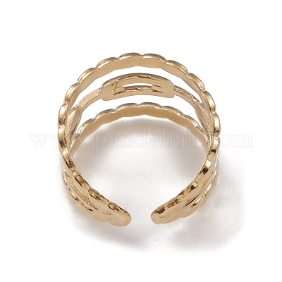 Ионное покрытие (ip) манжетные кольца из нержавеющей стали 304 RJEW-G285-39G-1