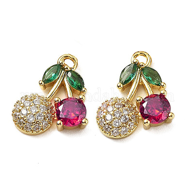 Латунные микро проложить кубического циркония подвески KK-P290-02B-G01-1