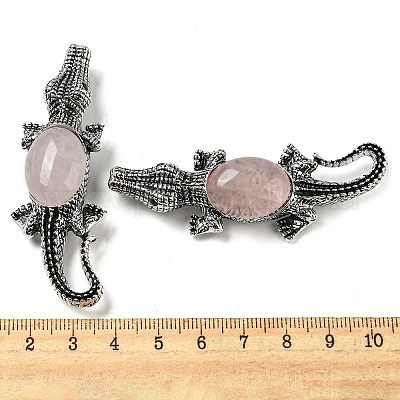 Брошь из сплава с крокодилом из сплава двойного назначения JEWB-C026-01A-AS-1