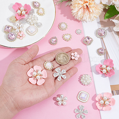 30 шт. 15 стиля смоляных стразов и кабошонов из сплава DIY-NB0014-60-1