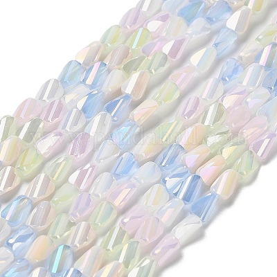 Стеклянные бусины с гальваническим покрытием  EGLA-P065-01A-01-1